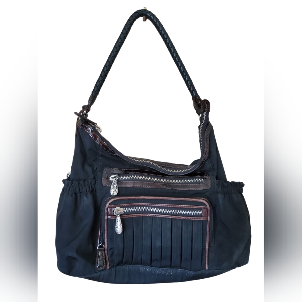 Brighton Shoulder Bag Black Silver